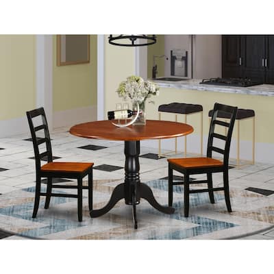Modern Kitchen Table Set - Dining Table with 2 Chairs - Round Table & Kitchen Seating
