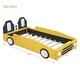 preview thumbnail 12 of 16, Unique design Wooden Twin Size Race Car-Shaped Kids Bed Platform Bed with Wheels, Red
