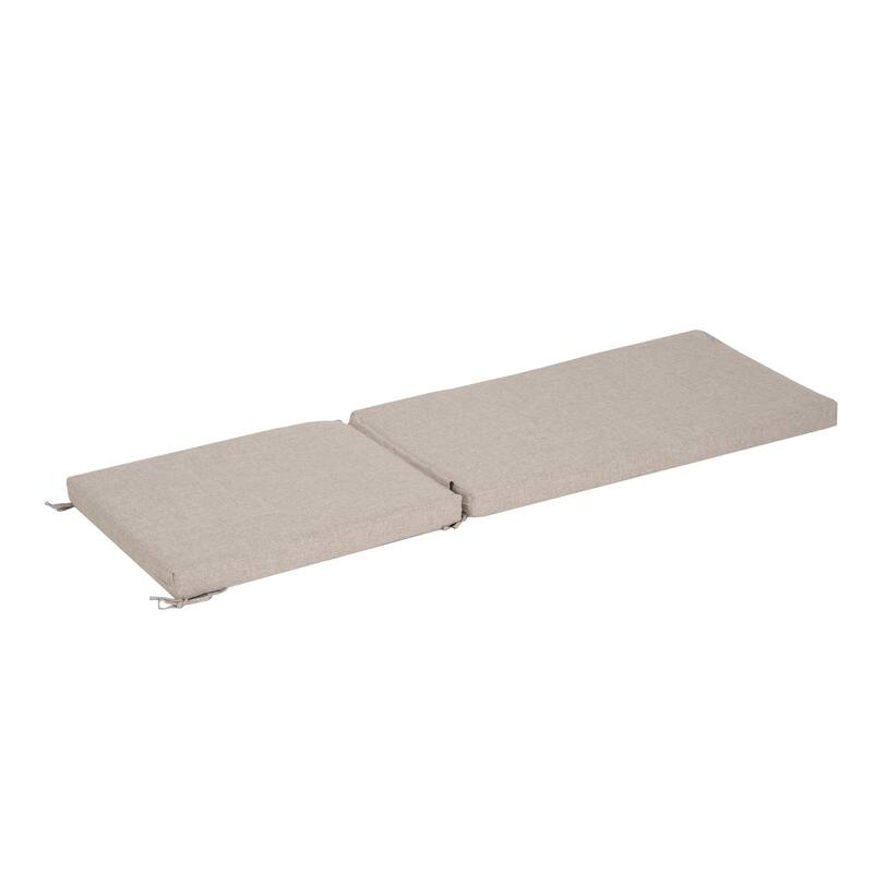 Christopher Knight Home - Noah Luxurious Comfort Outdoor Chaise Lounge Cushion with Secure Ties and Plush Support