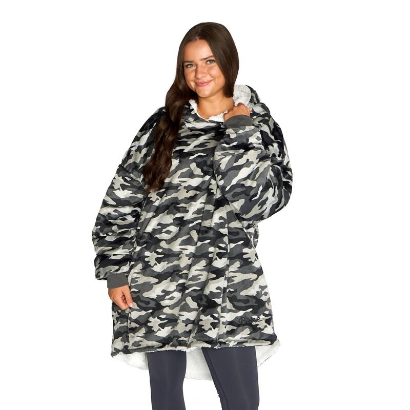 Bare Homey B-Cozy Oversized Sherpa Wearable Blanket