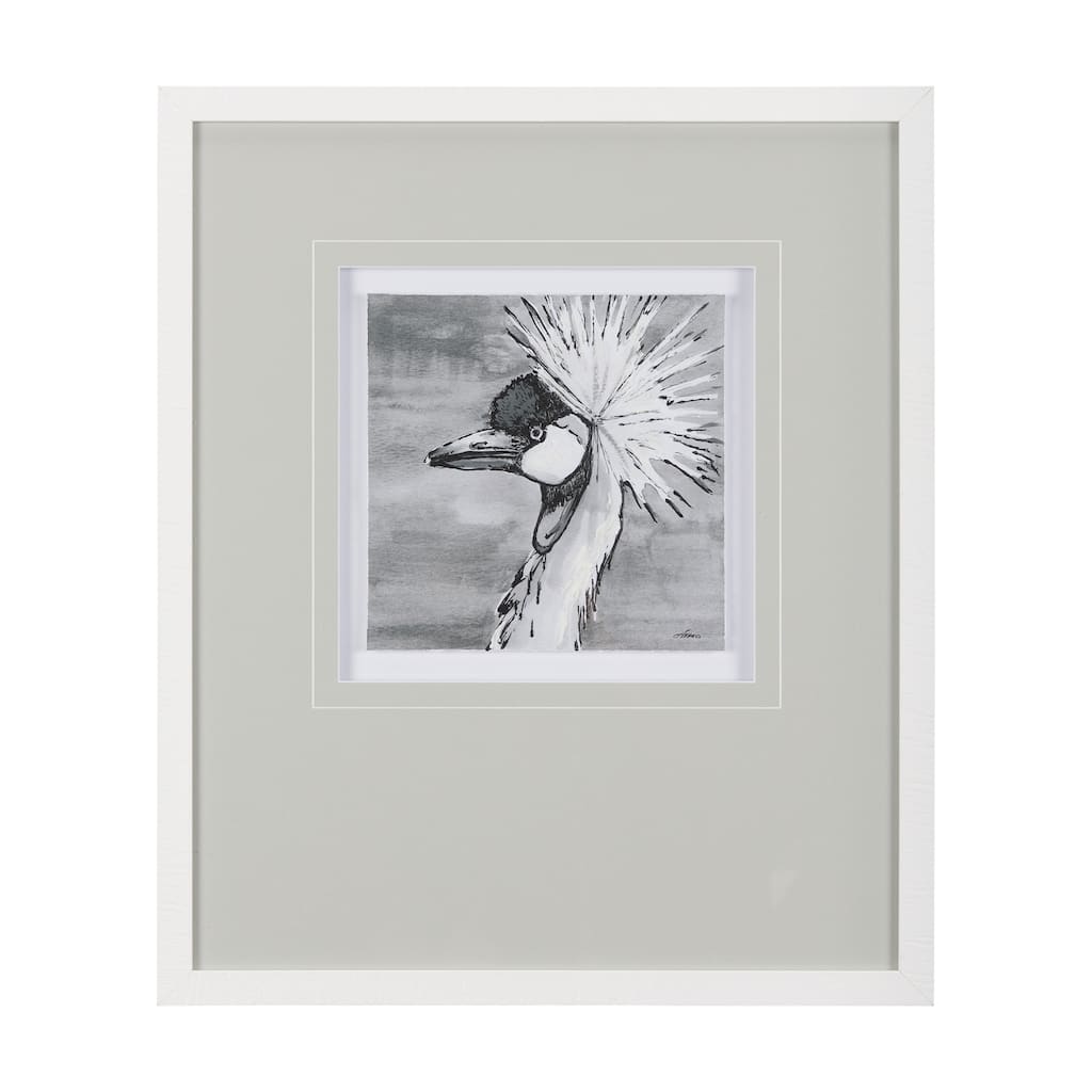 Bird Portrait Sketch II Framed Art Print