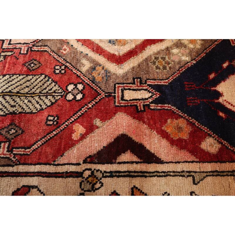 ECARPETGALLERY Hand-knotted Kayseri Vintage Red Wool Rug - 4'9 x 9'2