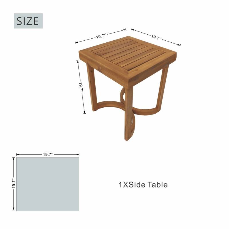 Modern Patio Acacia Wood Coffee/ Side Table for Garden