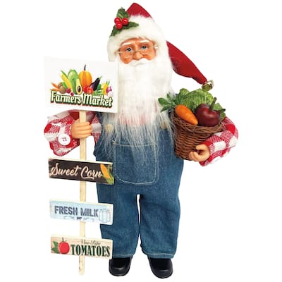 15" Farmers Market Claus