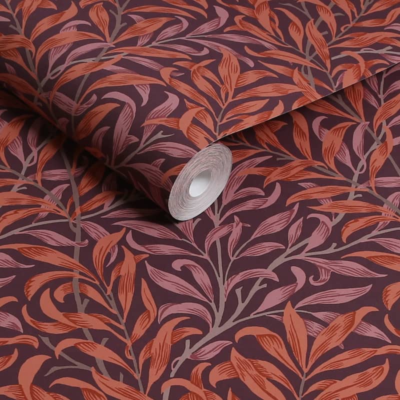 William Morris Willow Bough Plum Wallpaper