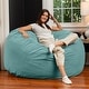 preview thumbnail 21 of 37, Jaxx Basics 5 Foot Large Adult Bean Bag Chair, Oversized with Filler
