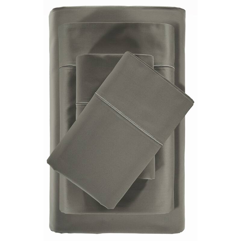 Luxury Egyptian Cotton 800 Thread Count Sateen Weave Ultra Soft Bed Sheet Set - Full - Charcoal