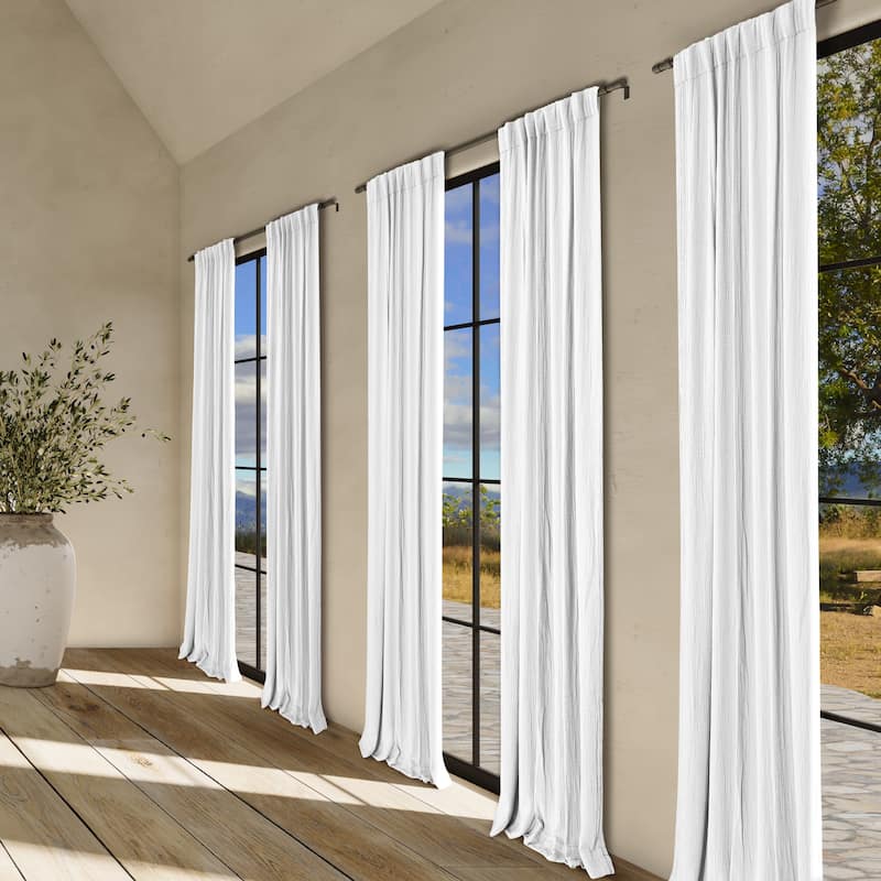 South Seas Window Panel - White - 84 Inches