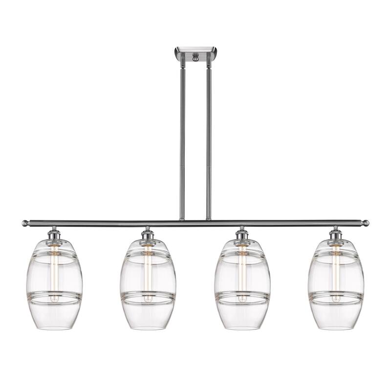 Innovations Lighting 516-4I-10-48 Vaz Linear Vaz 4 Light 48" Wide - Brushed Satin Nickel / Clear