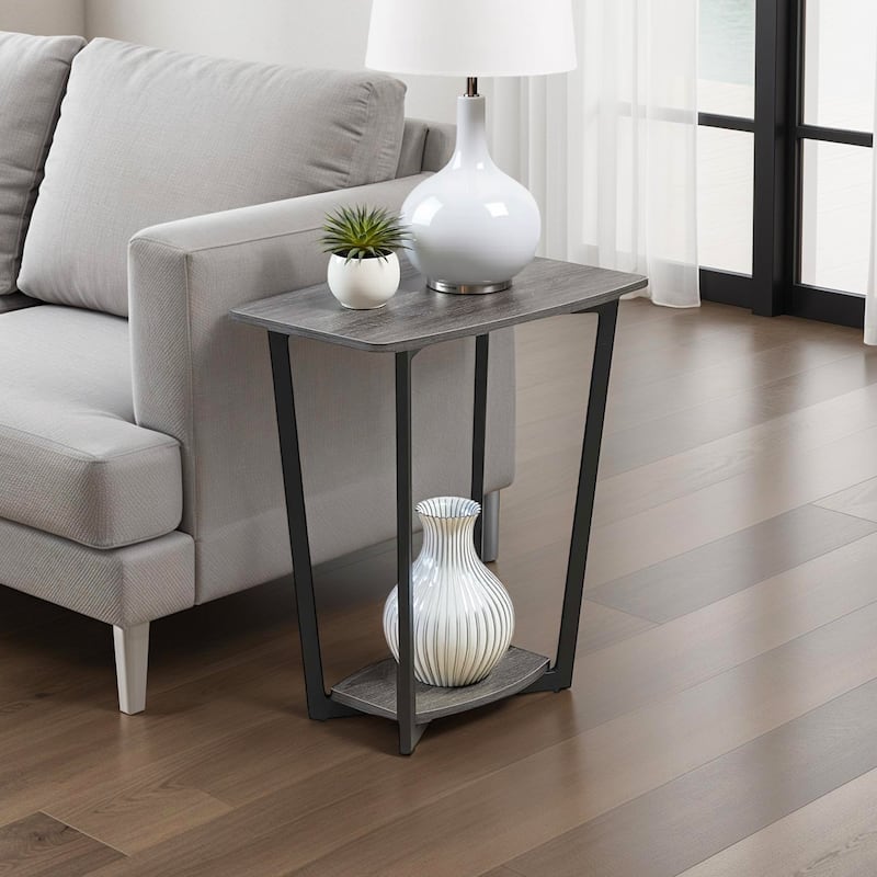 Convenience Concepts Graystone Chairside End Table with Shelf