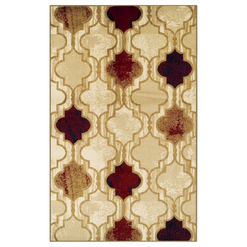 Superior Viking Contemporary Geometric Trellis Indoor Runner or Area Rug