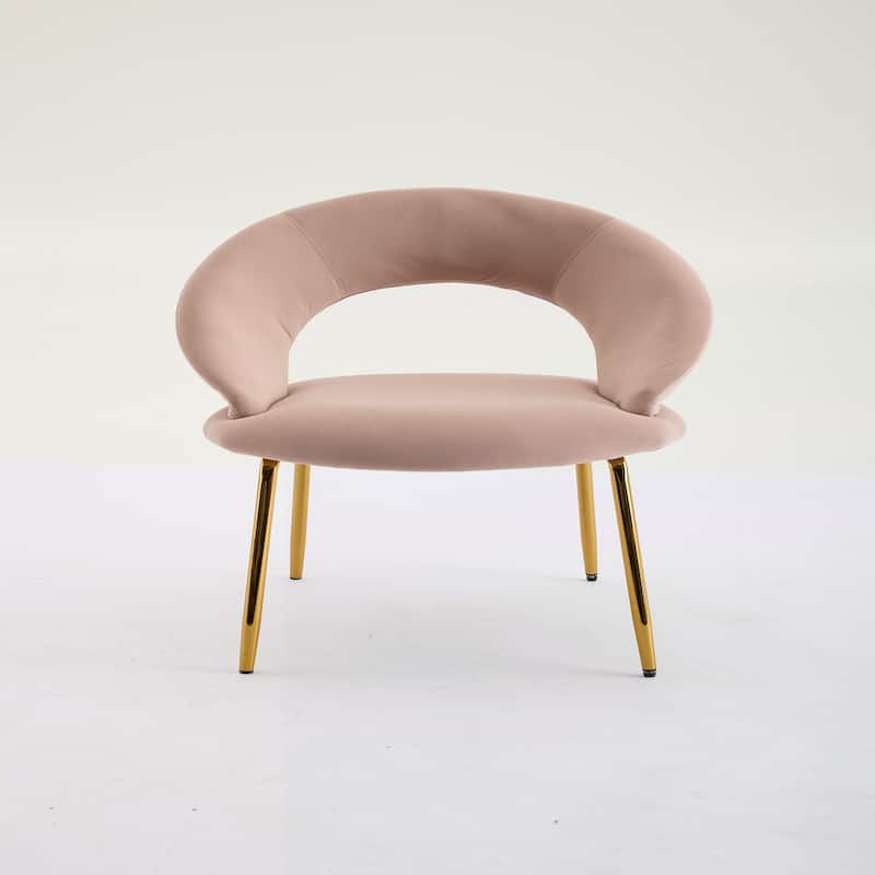 Set of 1 Velvet Fabric Dining Chairs