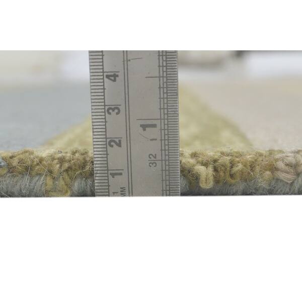One of a Kind Hand-Tufted Modern & Contemporary 5' x 8' Stripe Wool Multi Rug - 5'1"x7'11"