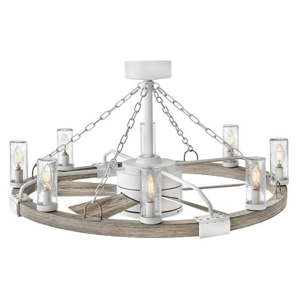 slide 2 of 11, Hinkley Lighting Sawyer 36" Indoor / Outdoor Chandelier with 28" 5 Matte White