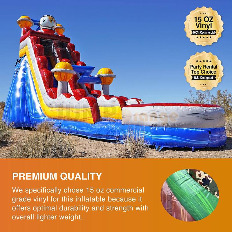 JumpOrange Astronaut 19 ft Inflatable Water Slide (with Blower)