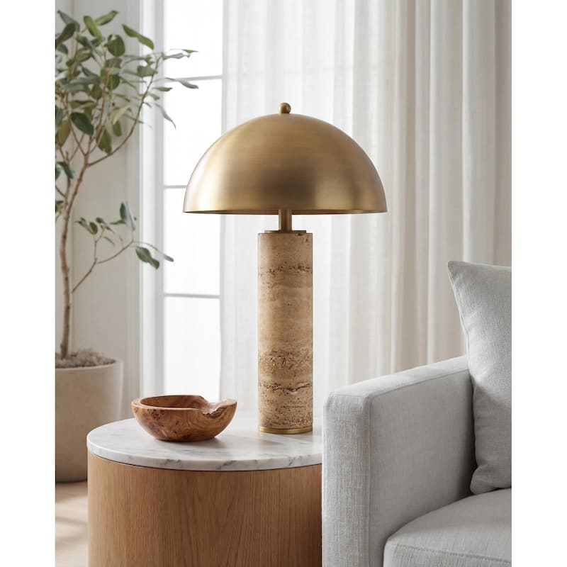 Livabliss Terrosa Rustic Accent Floor Lamp - 24"H x 15"W x 15"D