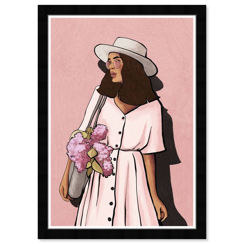 Wynwood Studio Prints Fashion and Glam Flowers too Pink and Modern & Contemporary Wall Art Canvas Print
