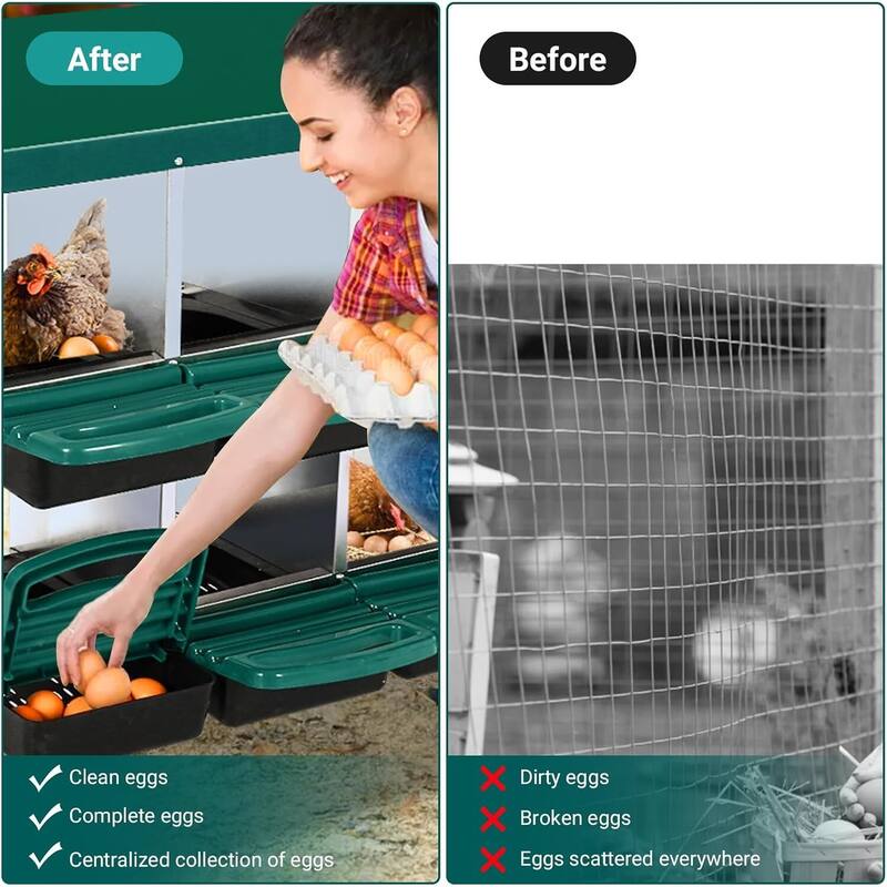Nesting Boxes for Chickens with Lid Cover