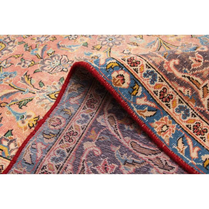 ECARPETGALLERY Hand-knotted Antalya Vintage Light Red Wool Rug - 7'7 x 11'10
