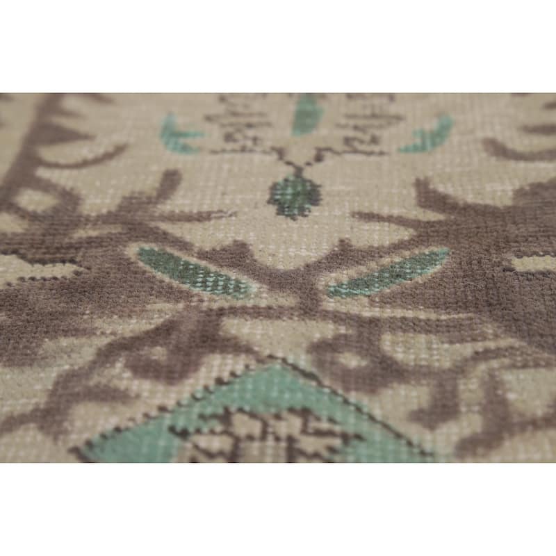 Tabriz Persian Vintage Area Rug Hand-Knotted Bedroom Wool Carpet - 9'6" x 12'8"