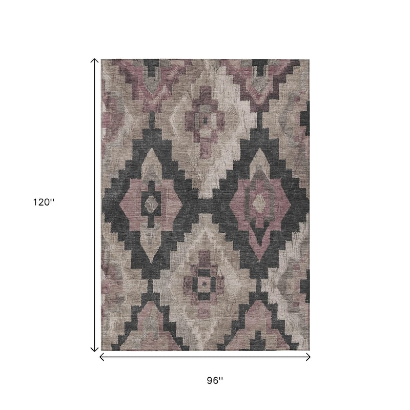 HomeRoots Aztec Transitional Rectangle Outdoor Rug