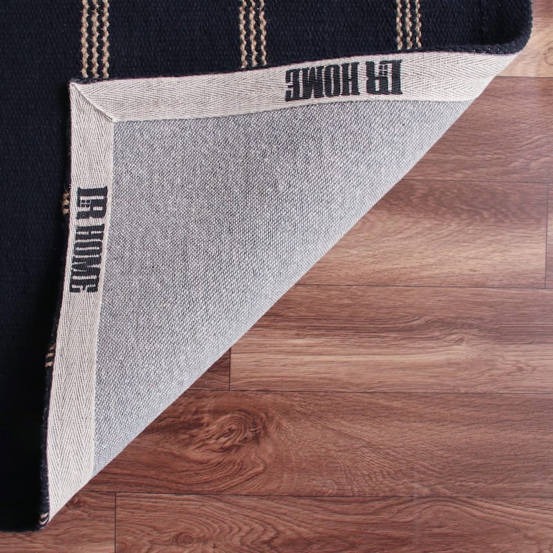 Sevita Striped Jute Area Rug