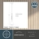 preview thumbnail 6 of 12, Monrovia Mini Pendant Ceiling Light White Glass - 8.75-in W x 22.5-in H x 8.75-in D