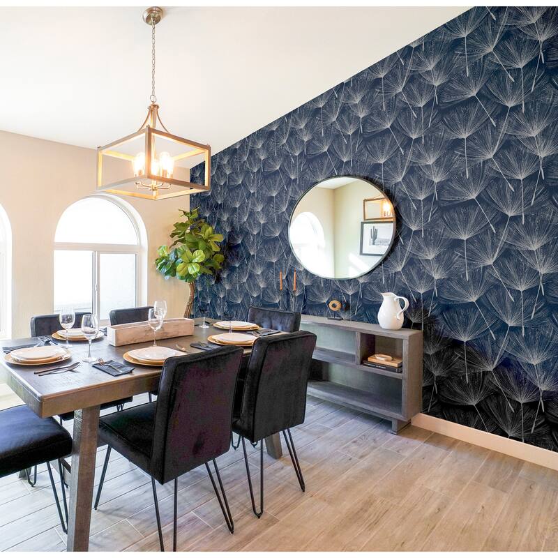 Arthouse Kazue Metallic Dandelion Wallpaper