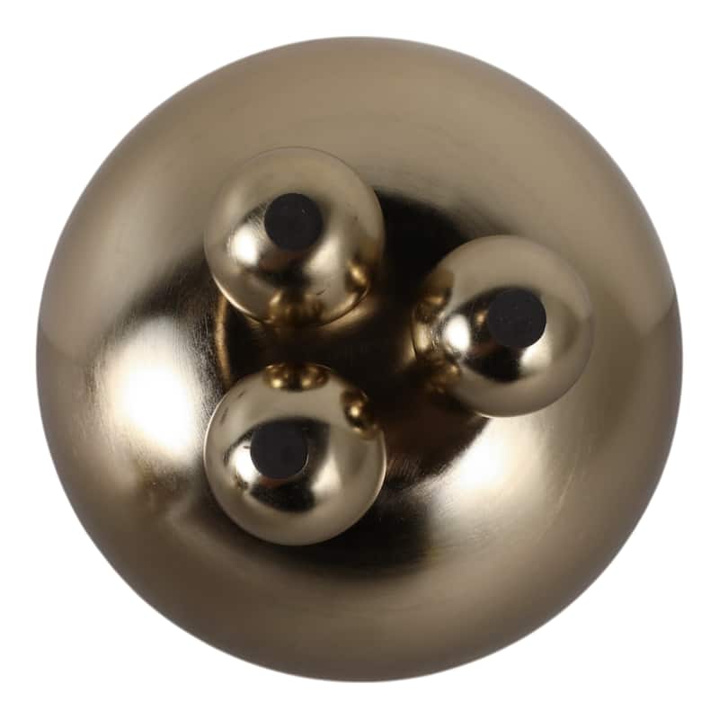 Metal Planters Modern Sleek Decorative Footed Bowl Design (Set of 2) - 10.5" x 10.5" x 9.25"