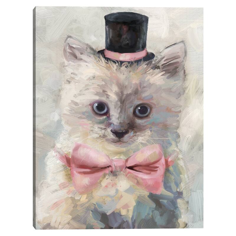 Top Hat Cats I Canvas Art Print