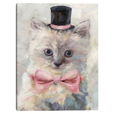 Top Hat Cats I Canvas Art Print