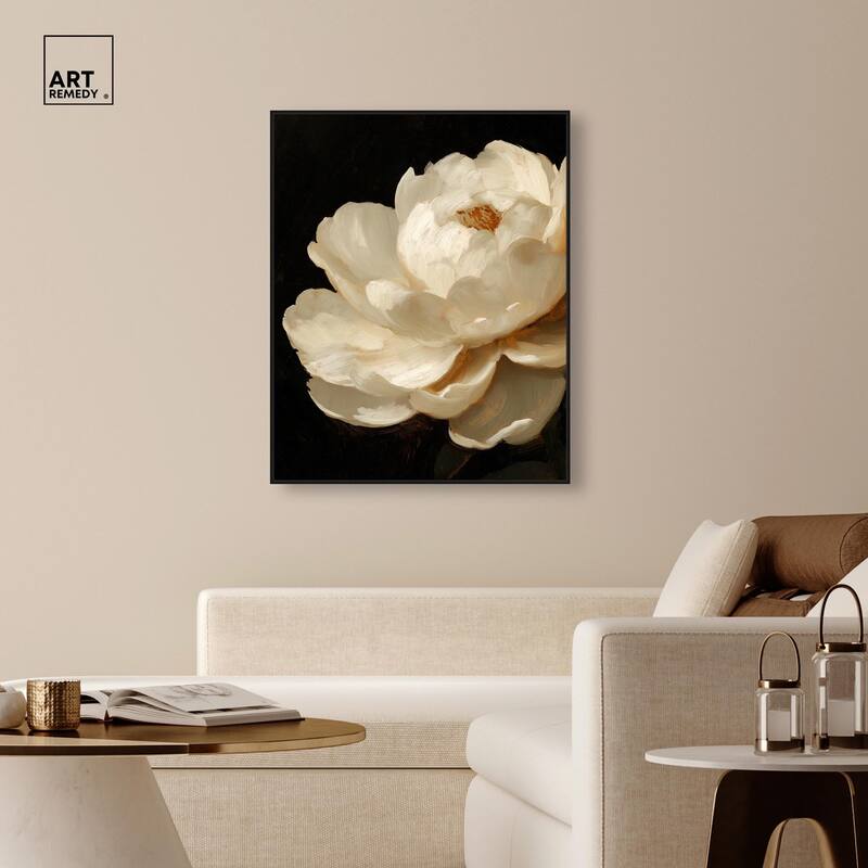 Dramatic Bloom Canvas by Art Remedy
