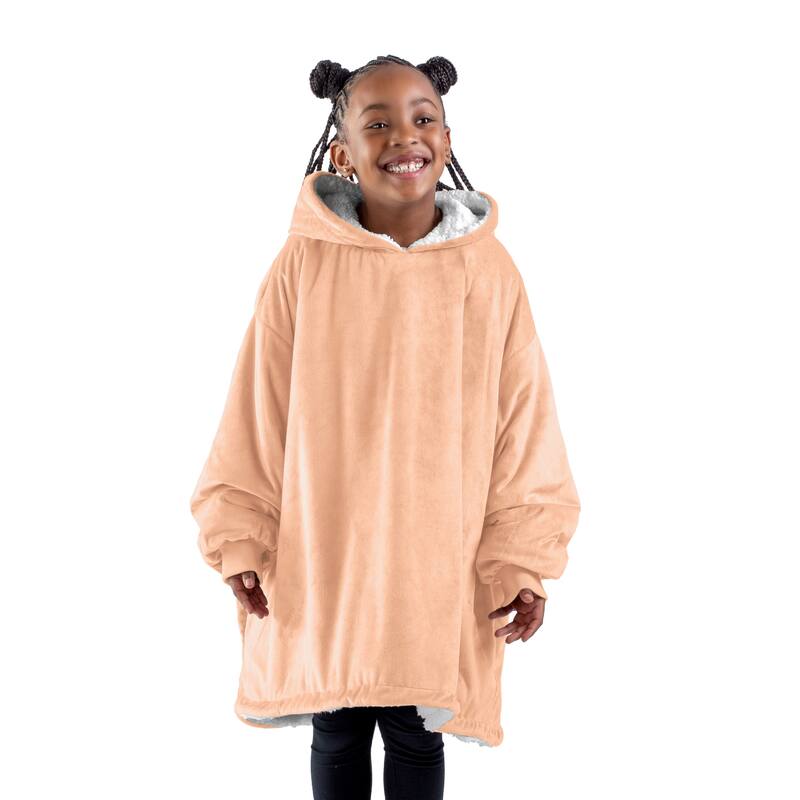 Bare Homey B-Cozy Oversized Sherpa Wearable Blanket