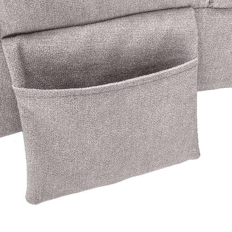 Linen Chaise Lounge Indoor Chair