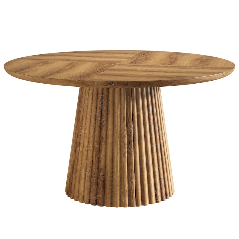 Wood Dining Table, Round Kitchen Table, Living Room Bistro Dinner Accent Table