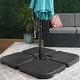 preview thumbnail 1 of 5, Hilford Cantilever 4-piece Heavy Duty Fillable Patio Umbrella Weighted Base Stand