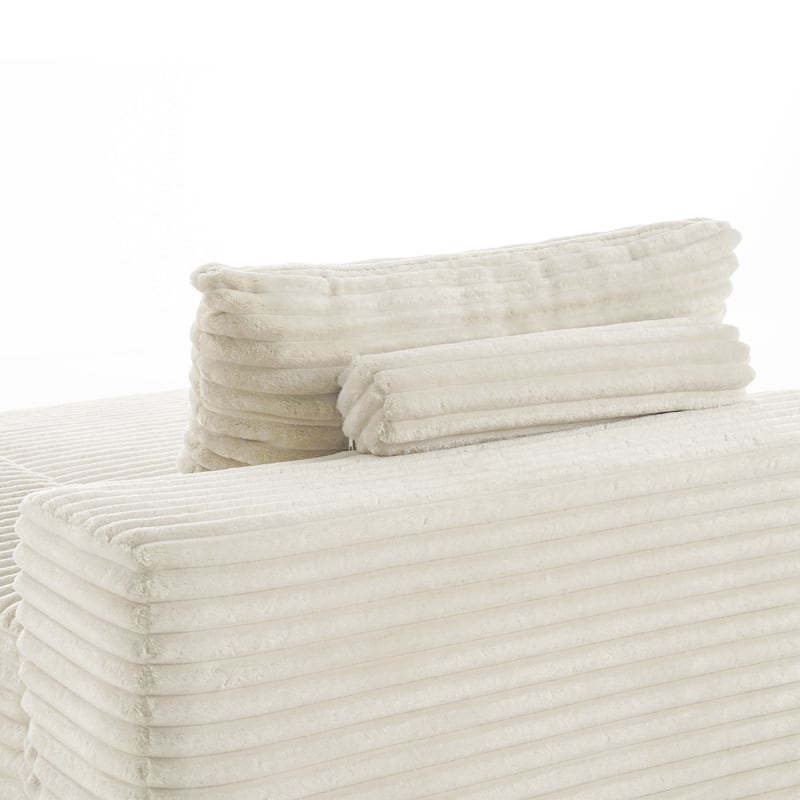 Cathy 82" W No Assembly Required Chaise Sofa Lounge Sectional Couch