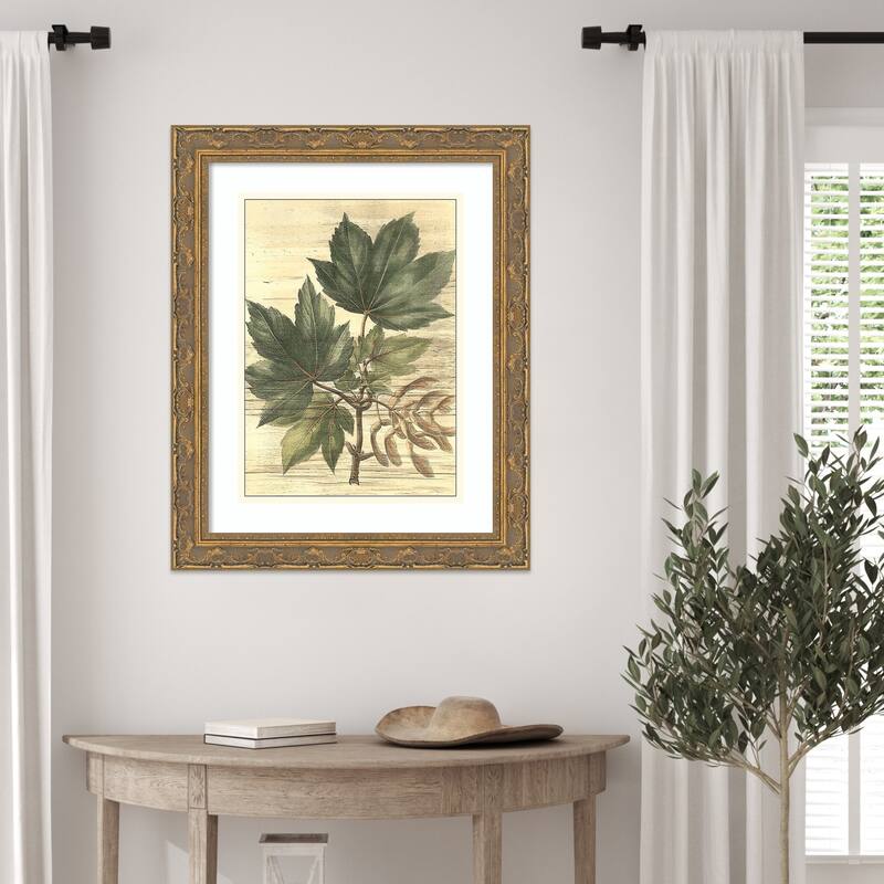 Weathered Maple Leaves No. 2 by Gerard Paul Deshayes Wood Framed Wall Art Print
