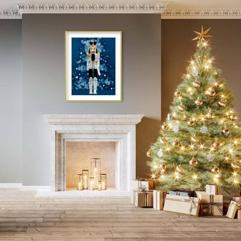 Disco Nutcracker I by Grace Popp Wood Framed Wall Art Print