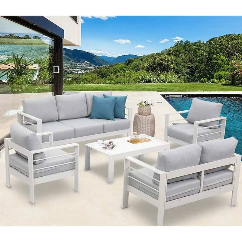 Royalcraft 2 PCS Aluminum Outdoor Armchair