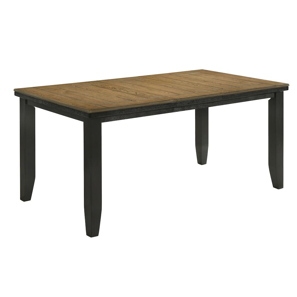 Woodlands 60-78 Inch Counter Height Dining Table, Extendable, Brown Wood