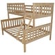 preview thumbnail 3 of 14, Pine Twin over Full Mission Bunkbed Unfinished