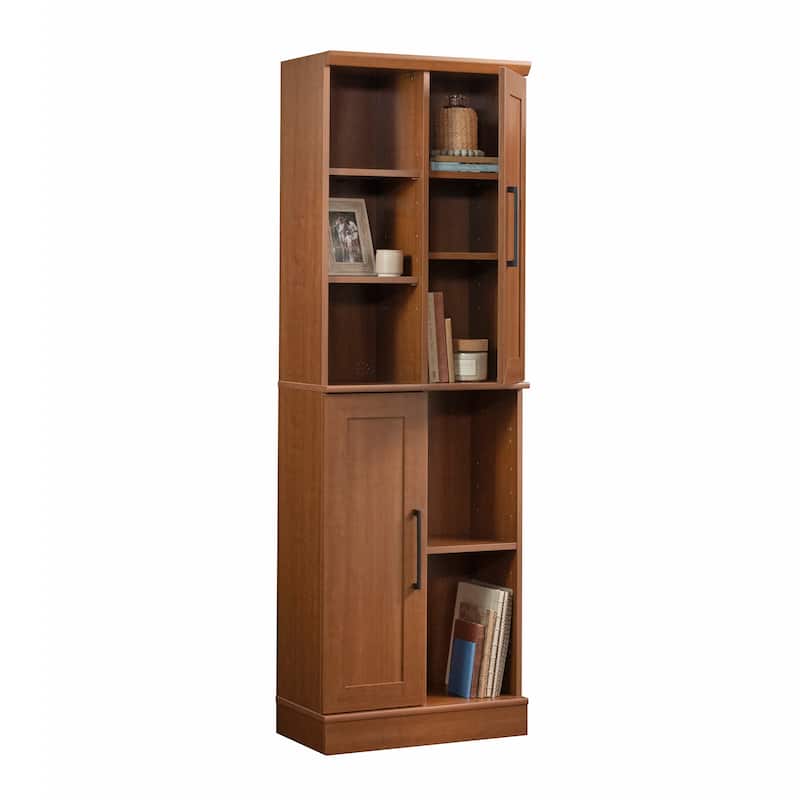 Wood Storage Cabinet with Versatile Storage, Brown - 23.31"W x 12.99"D x 71.42"H