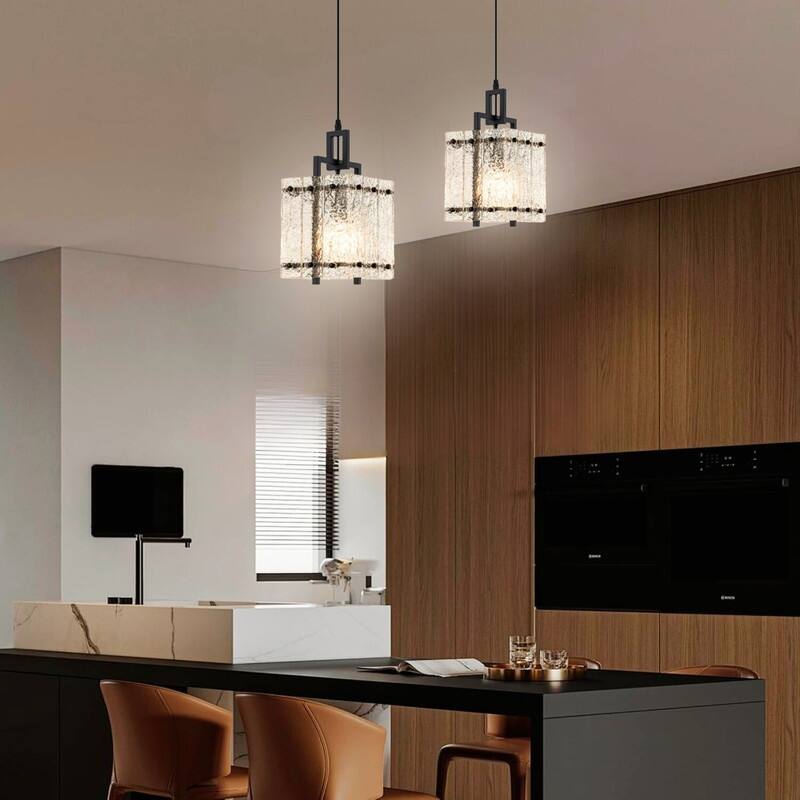 59’’ Light fixtures black lighting for dining room glass, metal pendant light