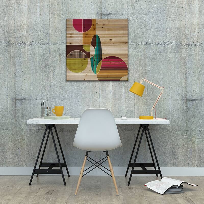 Blast From The Past I Print On Wood by Tandi Venter - Multi-Color