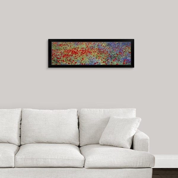 "Wildflowers Andalucia Spain" Black Framed Print