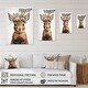 preview thumbnail 4 of 6, Designart 'Cute Baby Rabbit With Floral Crown I' Animals Canvas Wall Art