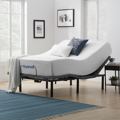 Lucid 12-inch Gel Memory Foam Mattress and Adjustable Base Set