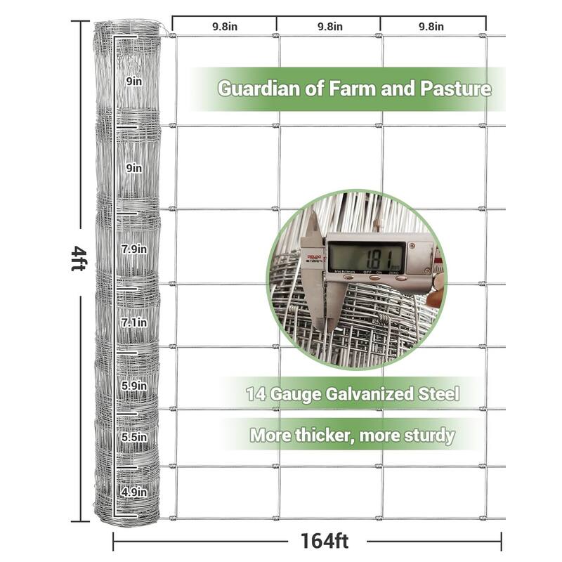 Heavy Duty Farm Fence, with Thick Zinc Coating