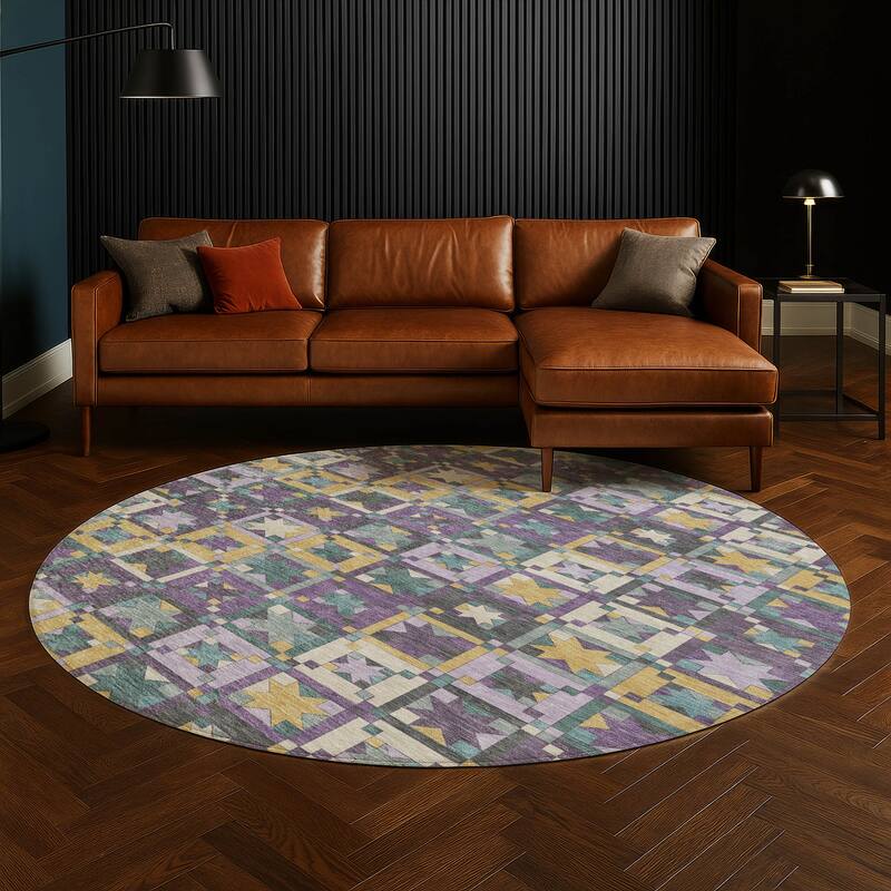 Machine Washable Indoor/ Outdoor Global Goddard Chantille Rug